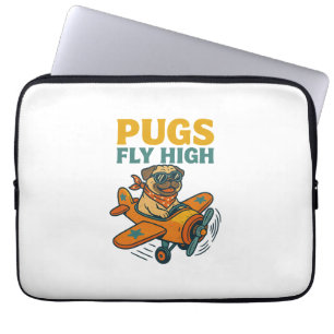 Möpse fliegen hoch laptopschutzhülle