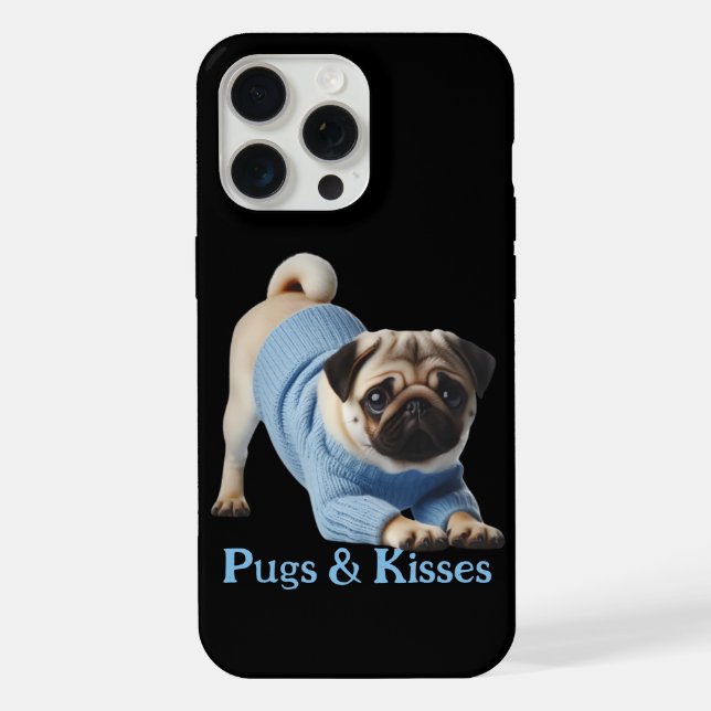 Möpse & Küsse iPhone 15 Pro Max Hülle (Rückseite)
