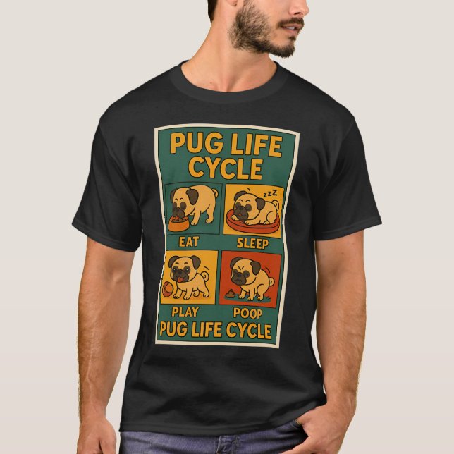 Möpse Leben T-Shirt (Vorderseite)