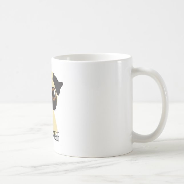 Möpse u. Küsse Kaffeetasse (Rechts)