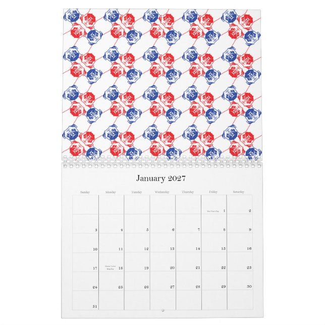 Möpse über Möpse und Möpse Kalender (Jan 2027)