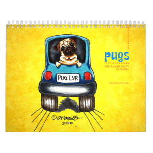 Möpse Weg-Leine Art™ Vol. 1 Kalender