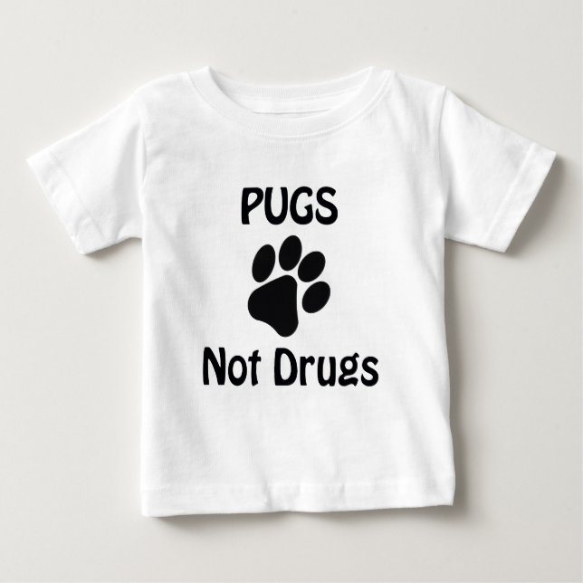 Möpsen Baby T-shirt (Vorderseite)
