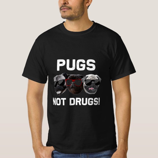 Möpsen keine Drogen Hunde Mops Hunde mit Cooler So T-Shirt (Vorderseite)