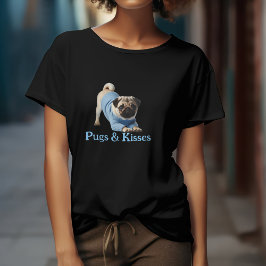 Möpsen & Kisses: Adorable Mops-Themed Design T-Shirt