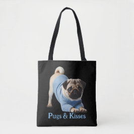 Möpsen & Kisses: Adorable Mops-Themed Design Tasche