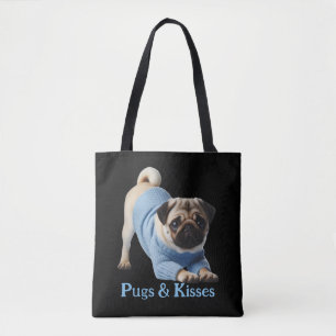 Möpsen & Kisses: Adorable Mops-Themed Design Tasche