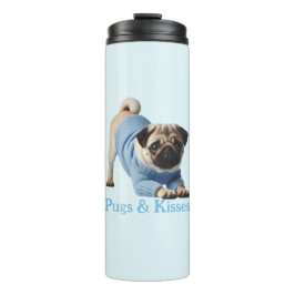 Möpsen & Kisses: Adorable Mops-Themed Design Thermosbecher