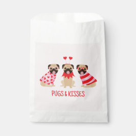 Möpsen und Küss Niedliche Mops Hunde Geschenktütchen
