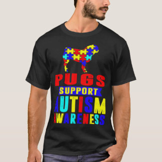 Möpsen unterstützen das Bewusstsein für Autismus T-Shirt