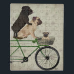 Möpsen zum Fahrrad Puzzle<br><div class="desc">Möpsen auf dem Fahrrad von Fabfunky. Möpsen auf einem Fahrrad im skurrilen Steampunk-Stil.  | 192043D</div>