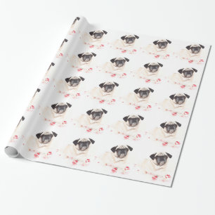 Mopsgesicht Geschenkpapier