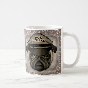 Mopshund-Polizei-Tasse Kaffeetasse