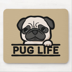 MOPSLEBEN – für Hardcore-Mops-Fans Mousepad