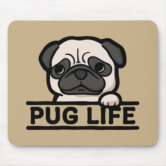 MOPSLEBEN – für Hardcore-Mops-Fans Mousepad (Vorne)