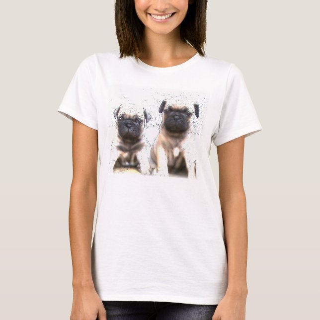 Mopswelpen-T - Shirt (Vorderseite)