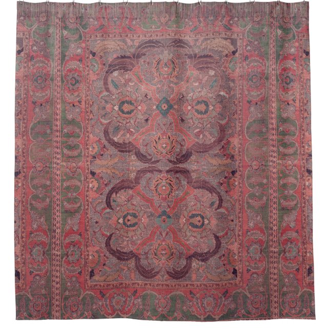 Moquette Perse antique Douche rose rideau (Devant)