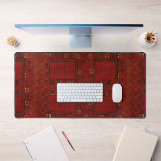 Moquette rouge turkmène design motif