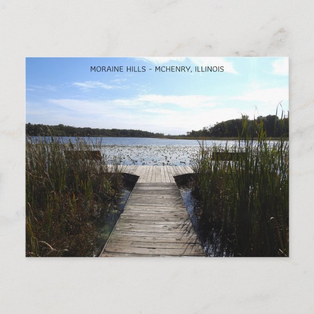 Moraine Hills, McHenry Illinois Postkarte (Vorderseite)