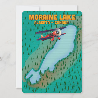 Moraine Lake Alberta Kanada Karte