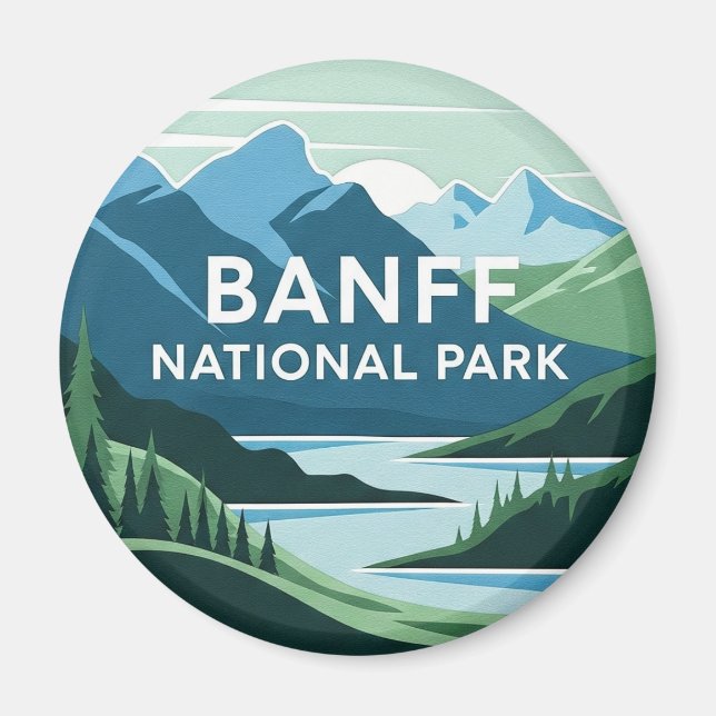 Moraine Lake at Banff National Park Canada Travel Magnet (Vorne)