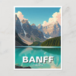Moraine Lake at Banff National Park Canada Travel Postkarte