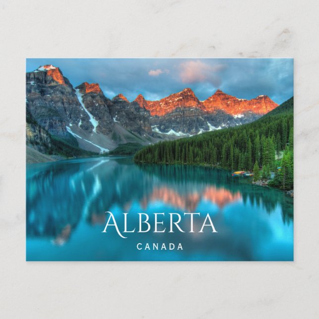 Moraine Lake Banff Nationalpark Alberta Kanada Postkarte (Vorderseite)
