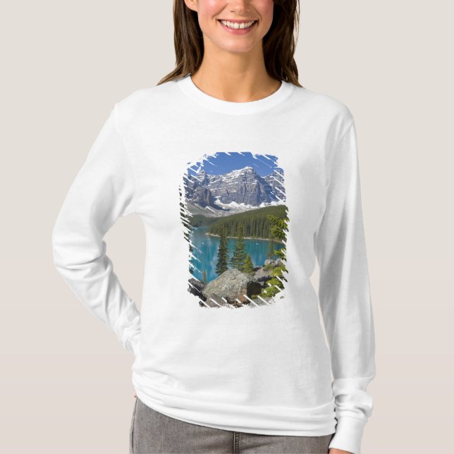 Moraine Lake, Canadian Rockies, Alberta, Kanada T-Shirt (Vorderseite)