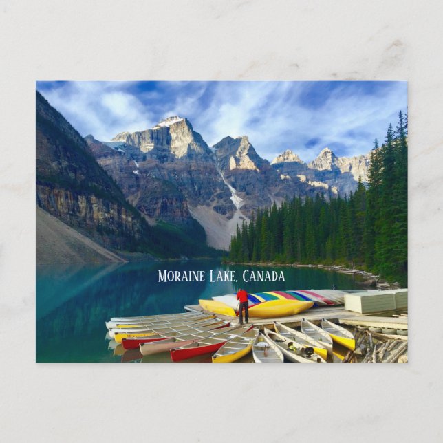 Moraine Lake, Kanada Postcard Postkarte (Vorderseite)