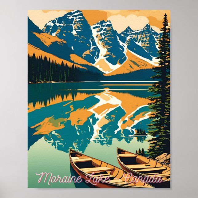 Moraine Lake - Kanada Poster (Vorne)