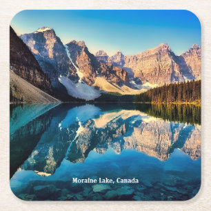 Moraine Lake, Kanada, Rechteckiger Pappuntersetzer