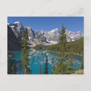 Moraine Lake, Kanadische Rocky Mountains, Alberta, Postkarte