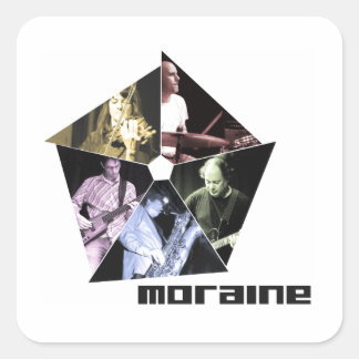 Moraine-Quadrat-Aufkleber Quadratischer Aufkleber