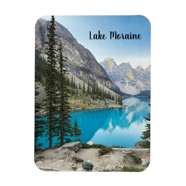 Moraine-See in Banff Canada Magnet (Vertikal)