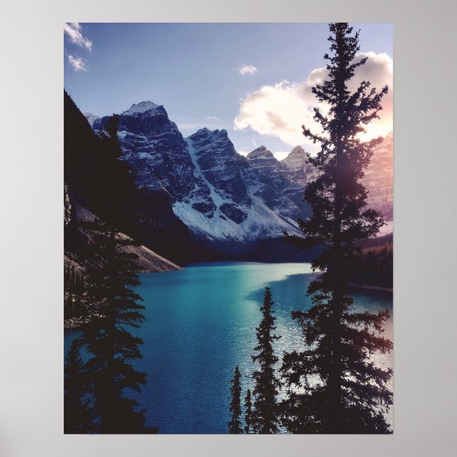 Moraine Sunset Poster (Vorne)