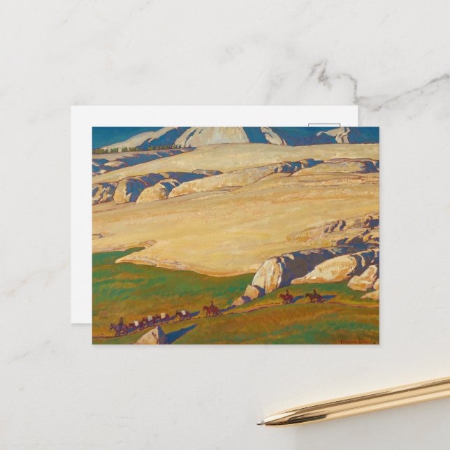 Moraine und Wiese, Sierra Nevada, Kalifornien Postkarte (Vorderseite/Rückseite Beispiel)