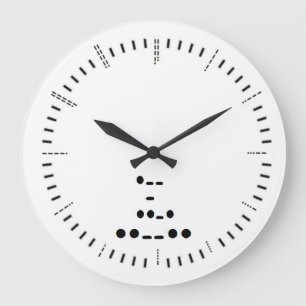 Moral Code Wall Clock Große Wanduhr