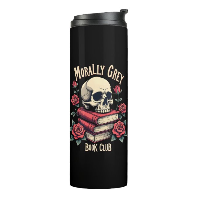 Moral Gray Merch Dark Romance Romantasy Smut Thermosbecher (Nach links gedreht)