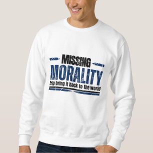 Moral weiß sweatshirt