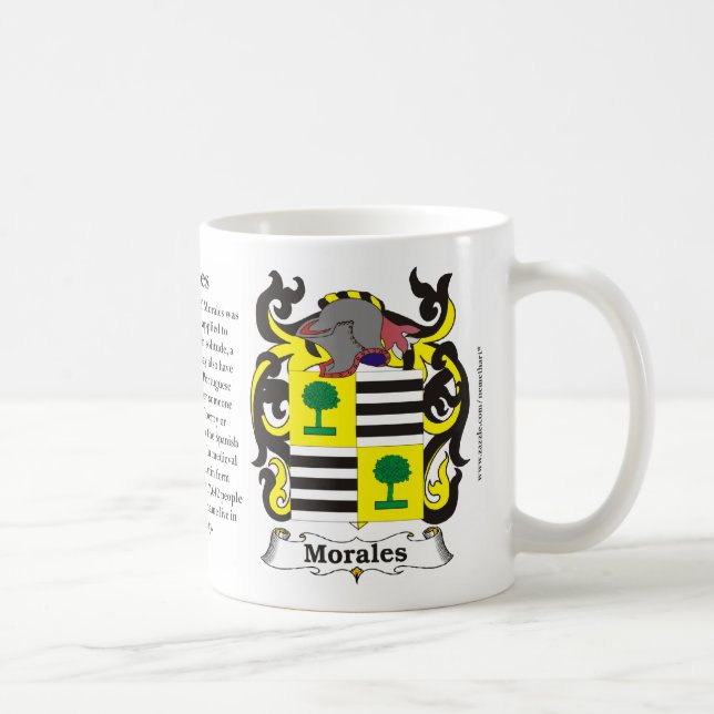 Morales-Familien-Wappen Tasse (Rechts)