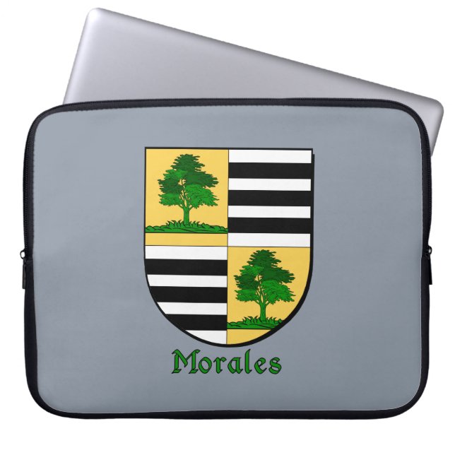 Morales Family Shield Laptopschutzhülle (Vorderseite)