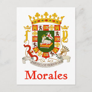 Morales Puerto Rico Shield Postkarte