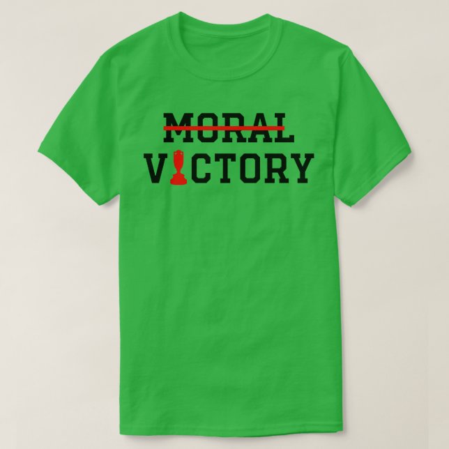 moralischer Sieg T-Shirt (Design vorne)