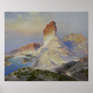 Moran - Castle Rock Green River Wyoming Poster