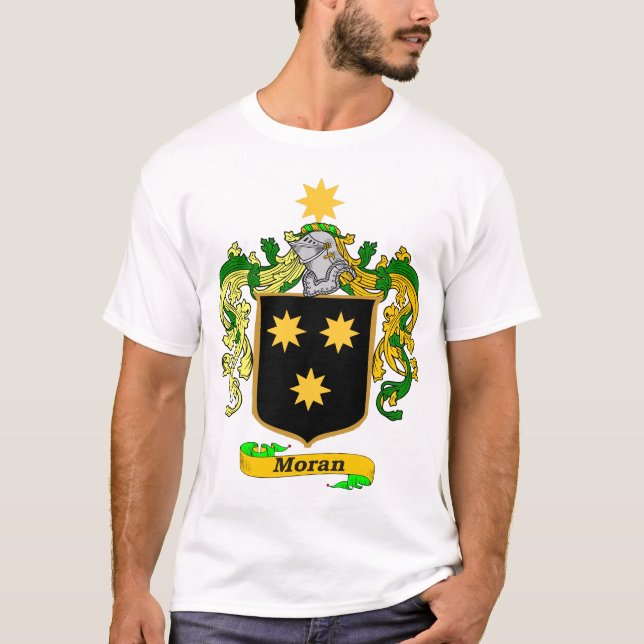 Moran Familien-(irisches) Wappen T-Shirt (Vorderseite)