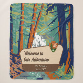 Moran State Park Familien-Camping-Abenteuer anpass Sherpadecke