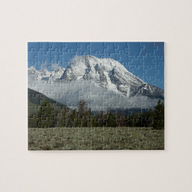 Moran und Wolken am Grand Teton (Horizontal)