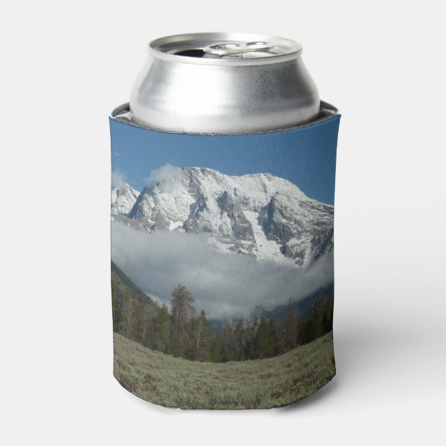 Moran und Wolken am Grand Teton Dosenkühler (Kanne Vorderseite)