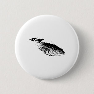 Moray Eel Motif Fish Reef Ozeantiere Sea Creatu Button