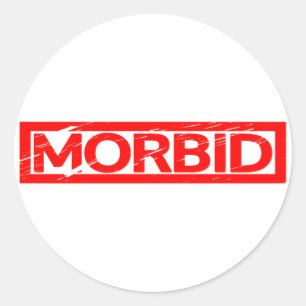 Morbid Briefmarke Runder Aufkleber
